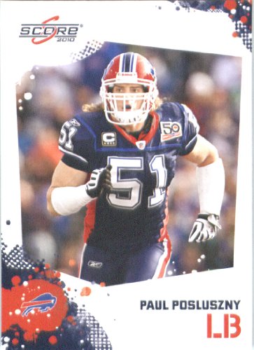 Paul Posluszny - Buffalo Bills - 2010 Score Football Card - NFL Trading Card in Screwdown Case