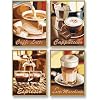Schipper 609340553 - Malen nach Zahlen - "Kaffeepause", 4 Bilder, je 18 x 24 cm, Karton