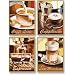 Schipper 609340553 - Malen nach Zahlen - "Kaffeepause", 4 Bilder, je 18 x 24 cm, Karton