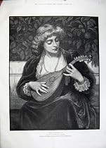 1883 Una Toccata Beautiful Woman Music Phillott Art