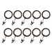 Source Global Unique 10-Pack Curtain Clip Rings, Brown