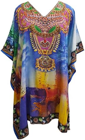 NEW WOMENS LADIES KIMONO PONCHO LOOSE WATERFALL POLYESTER CAFTAN TOP SHIRT
