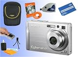 Sony DSC-W80 (Silver) Digital Camera Kit 1GB Pro DUO + Reader + Case + Screen Guard + Mini Tripod & More!