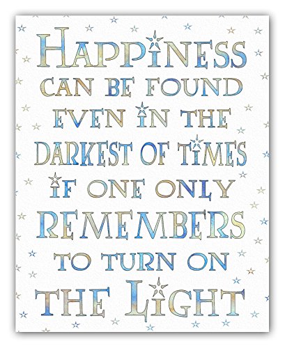 8.5×11 Happiness Print. Great gift item for Harry Potter fans! watercolor BLBR