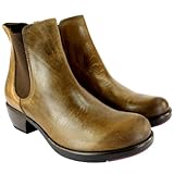 Fly London Make Leather Low Heel Chelsea Ankle Boots - Tan - 8