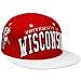 NCAA Zephyr Wisconsin Badgers Cardinal-White Superstar Snapback ...