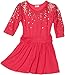Splendid Littles Girls 2-6x Sequin Mix Dress, Pink Sparkle, 4T