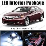Acura TSX White Interior LED Package (8 Pieces)