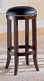 Home Elegance 1305-29 Dark Cherry Veneer Pub Bar Stool 29H