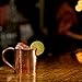 Moscow Mule Mugs, Pure Copper Mugs with Riveted Handles, Unlined Authentic Moscow Mule Mugs, Includes 15 Moscow Mule Recipes and 100 Variations, 22oz Capacity - Solid Copper