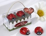 Love Bug Ladybug Magnets - Baby Shower Gifts & Wedding Favors (Set of 48)
