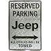 Jeep Parking Only