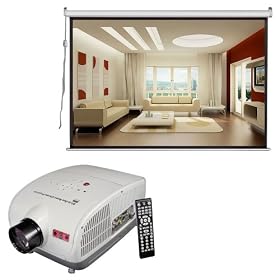 Buy Pyle Video Projector and Screen Package - PRJSD188 60''- 100'' 1080p HD 4:3 16:9... now!