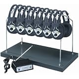 Hamilton Wireless Listenting Center 6 Station With Headphones/Transmitter Multi Frequency/Rack - Hamilton HHW906-MULTI