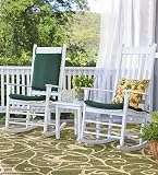 Classic Slatted Low-Maintenance Eucalyptus Side Table in White