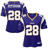 Minnesota Vikings Jerseys : Reebok NFL Equipment Minnesota Vikings #28 Adrian Peterson Ladies Purple Replica Football Jersey