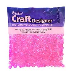 Faceted Beads, 6mm, Hot Pink, 480pc Pkg