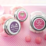 Personalized Sweet 16 & Quinceanera Candy Jar Favors
