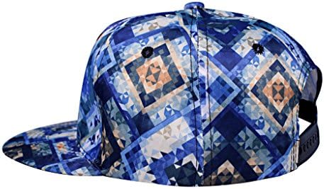 SUNJAZZ Men Hip Hop 3D Print Snapback Cap Adjustable Baseball Cap Hat 4#Color