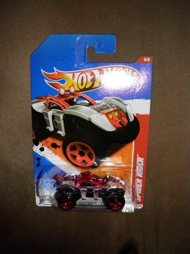  2011 HOT WHEELS THRILL RACERS CAVE 210/244 SILVER & RED SPIDER RIDER 6/6
