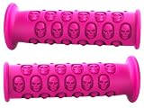 Hot Pink Moto Grip Brand Premium Skull Grips Fit Razor Scooter