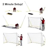 picture of Kickster Academy Futsal Ultra Portable Football Goal - Yellow, 3 x 2 m