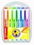 Stabilo Swing Cool Highlighter Water-based Chisel Tip 1-4mm Line Assorted Ref 275/6 [Wallet 6]