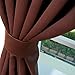 Best Home Fashion Thermal Insulated Blackout Curtains - Back Tab/ Rod Pocket - Chocolate - 52