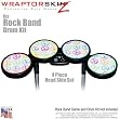 Kearas Peace Signs on White Skin by WraptorSkinz fits Rock Band Drum Set for Nintendo Wii, XBOX 360, PS2 & PS3 (DRUMS NOT INCLUDED)