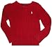 Polo by Ralph Lauren Boy's Sweater Cranberry with White Pony Size 3/3T