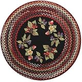 Clarendon Berries Braided Rug Size: Round 36"