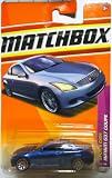 2011 Matchbox metallic blue INFINITI G37 COUPE #9/100, Sports Cars 9/13