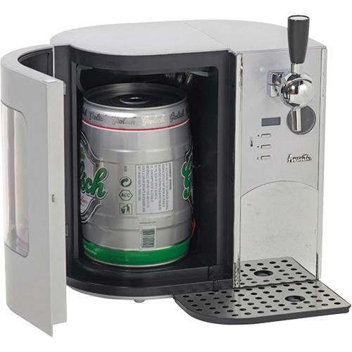 Â This beer tap can hold any standard mini keg up to 5L, and provides you 