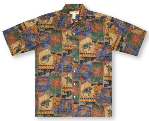 Tori Richard Marquises Tropical Hawaiian Aloha Shirt