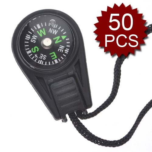 (Price/50 Pcs) Pocket Compass--Zipper Pull Compass