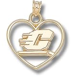 Central Michigan Chippewas Motion C Heart Pendant (14kt)