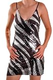 EyeCatchClothing - Foxx Sparkle Sequin Womens Party Stretch Dress