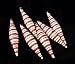 6ct Peppermint Twist Candy Cane Shatterproof Icicle Christmas Ornaments 6"