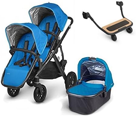 Uppababy 2015 Vista Convertible Stroller Bundle for 3 Children - Georgie (Stroller, Rumble Seat, Piggyback)