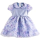 (キャサリンコテージ) Catherine Cottage子供服 ベビードレス フォーマル 発表会 結婚式 花柄オーガンジーの襟付きベビードレス 80cm... CC0285