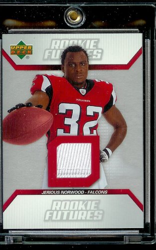 2006 Upper Deck Jerious Norwood Rookie Futures Jersey Atlanta Falcons Football Card - Mint Condition - Shipped In Protective Display Case