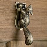 Squirrel Door Knocker - Antique Brass