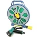 50 ft Flat Hose and Spray Nozzle with Reel esay wind reel 7 settings