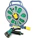 50 ft Flat Hose and Spray Nozzle with Reel esay wind reel 7 settings