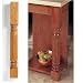 Cherry, 3-3/4'' x 35-1/4'' Greco-Roman Fluted Leg