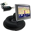 TOMTOM XXL 530 530S 535 535T 540 540S 540M 550 550M 550T 555 555T WTE M LIVE EASYPORT GPS Portable Dashboard Friction Mount Kit by ChargerCity w/ Micro SD USB Card Reader, Bracket Cradle & Beanbag Dash Mount