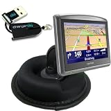 TOMTOM XXL 530 530S 535 535T 540 540S 540M 550 550M 550T 555 555T WTE M LIVE EASYPORT GPS Portable Dashboard Friction Mount Kit by ChargerCity w/ Micro SD USB Card Reader, Bracket Cradle & Beanbag Dash Mount