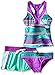ZeroXposur Girls' Tiki Topsy Halterkini Swimsuit with Short