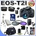 Canon EOS Rebel T2i 18 MP CMOS APS-C Digital SLR Camera with 3.0-Inch LCD and EF-S 18-55mm f/3.5-5.6 IS Lens +58mm 2x Telephoto lens + 58mm Wide Angle Lens (3 Lens Kit!!!!!!) W/32GB SDHC Memory+ Extra Battery/Charger + 3 Piece Filter Kit + Full Size Tripod + Case +Accessory Kit