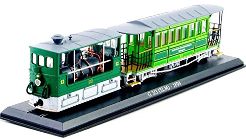 NEW Top Sale 1/87 G 3/3 (SLM)-1894 Tram Diecast Model collection Green Dual Tracks